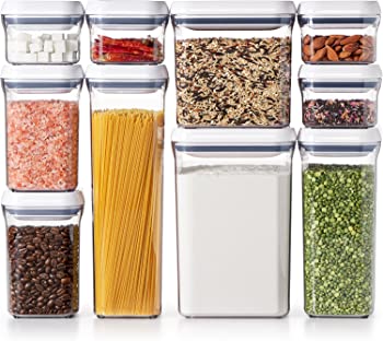 【中古】OXO Good Grips 10-Piece Airtight Food Storage POP Container Value Set