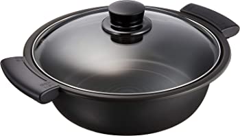 【中古】（非常に良い）パナソニック IH対応 鍋 ガラスふた付 卓上 ブラック KZ-AN10-K [並行輸入品]