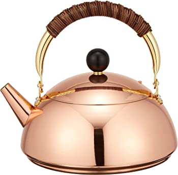 【中古】(未当て嵌める品)新光金属元素 COPPER100 コスミックケトル2.0L S-820 1929g 202φ×85h(粍)