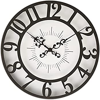 【中古】(未使用品)INTERFORM INC. インターフォルム 掛け時計 壁掛け ウォールクロック シンプル 見やすい エレガント GISEL ジゼル CL-4960BK