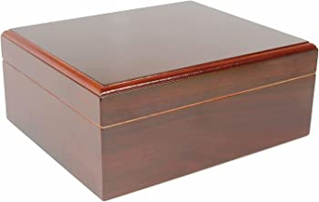 【中古】(未使用品)Quality Importers Capri 25-50 Cigar Humidor, Mahogany by Quality Importers
