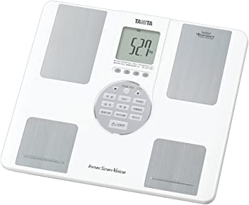 【中古】（非常に良い）タニタ 体重 体組成計 音声 日本製 ホワイト BC-202 WH 音声ガイダンス 自動認識機能/立てかけ収納OK