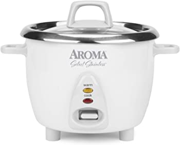 【中古】Aroma Housewares Simply Stainless 14-Cup (Cooked) (7-Cup UNCOOKED) Rice Cooker, Stainless Steel Inner Pot (ARC-757SG) by Aroma Housewar|GoodLifeStore