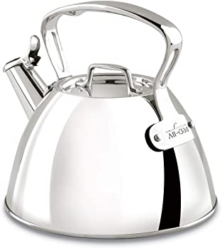 【中古】【並行輸入】All-Clad E86199 Stainless Steel Specialty Cookware Tea Kettle, Silver ステンレス鋼製 湯沸かし