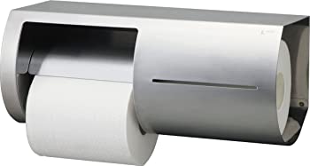 【中古】（非常に良い）LIXIL(リクシル) INAX トイレ用 棚付ワンタッチ式紙巻器(両減り防止タイプ) 左仕様 KF-66L