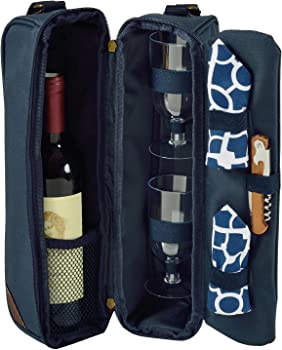 【中古】（人並み外れたに好いたらしい）Picnic at Ascot ブドウ酒御徒面子 断熱原料品 水のみ テーブルナプキン キルク抜き付 (Trellis Blue)