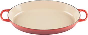 【中古】Le Creuset エナメル鋳鉄・シグネチャーオーバル型ベーカー 3クオート 赤いこと LS2088-3667