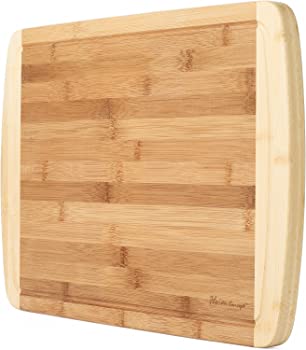 【中古】Organic Bamboo [ HEIM CONCEPT ] Cutting Board and Serving Tray with Drip Groove Extra Large [ 18 x 12 inches - 1 inch Thick ] Eco-Frien