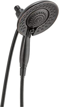 【中古】（非常に良い）Delta Faucet 5-Spray Touch-Clean In2ition 2-in-1 デュアルハンドヘルドシャワーヘッド ベネチアンブロンズ 58569-RB-PK｜GoodLifeStore