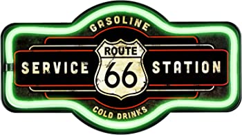 【中古】（人並み外れたに好いたらしい）LED縄索 ネオンサイン 伝達ルート66 Marquee Shaped LED Neon Sign Route66