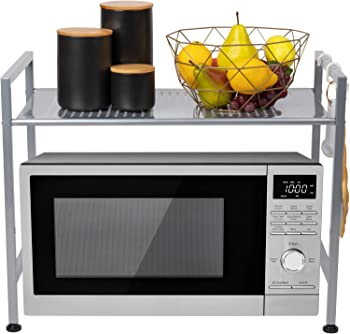 【中古】Mind Reader 電子レンジオーブンラック 棚ユニット フック2個 キッチン用品 タオルなどに|GoodLifeStore