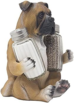 【中古】(非常に良い)ボクサー 子犬 ガラス 塩コショウシェイカーセット|GoodLifeStore
