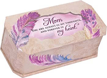 【中古】Mom Forever In My Heart Watercolour Feathers Musical Box Plays Wind Beneath My Wings|GoodLifeStore
