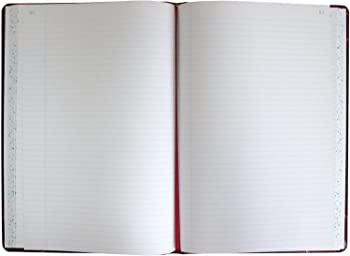 【中古】Record/Account Book, Black/Red Cover, 300 Pages, 14 1/8 x 8 5/8 (並行輸入品)