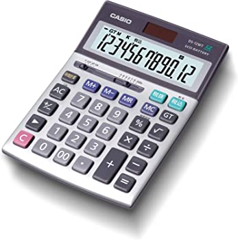 【中古】(未当て嵌める品)カシオ 本格実務計算器 12桁 緑であること買いもとめる法其れ相応 事務机手合い DS-12WT-N
