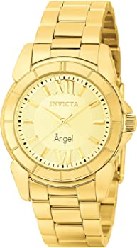 【中古】ウオッチ インヴィクタ Invicta Women\u0027s 0459 Angel Collection Rhodium-Plated Gold-Tone Watch【並行輸入品】
