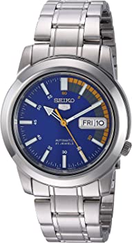【中古】(未当て嵌める品)Seiko Men\u0027s SNKK27 Seiko 5 Automatic Blue Dial Stainless Steel Bracelet Watch【並行輸入品】