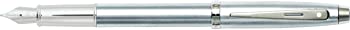 【中古】（人並み外れたに似つかわしい）Sheaffer Brushed Chromed Nickel Plated Trim Fountain Pen 筆 (並行輸入品)