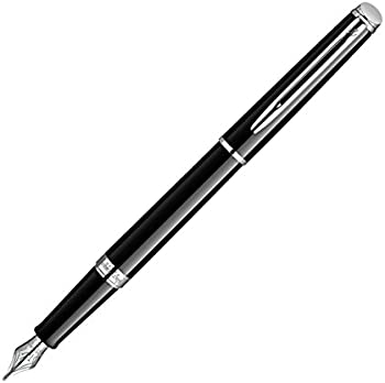 【中古】Waterman Hemisphere Gift Box includes Medium Nib Chrome Trim Fountain Pen - Matt Black 万年筆 (並行輸入品)