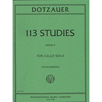 【中古】（人並み外れたに似つかわしい）Dotzauer, J. Friedrich - 113 Studies for Solo Cello, Volume 2 Nos. 35-62 - by Johannes Klingenberg