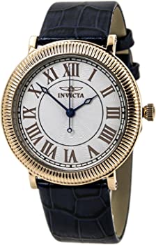 【中古】（非常に良い）Invicta Men's 14859 Specialty Quartz 3 Hand Silver Dial Watch