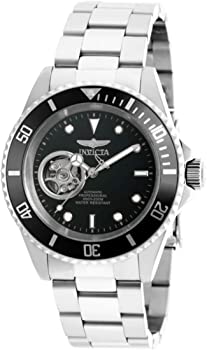 【中古】（人並み外れたに似つかわしい）INVICTA Pro Diver Men 40粍 Stainless Steel Stainless Steel Black dial NH38A Automatic