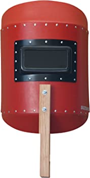 【中古】（非常に良い）スター電器製造(SUZUKID)カラーハンドシールド レッド(カバープレート・遮光プレート#10付)P-796｜GoodLifeStore