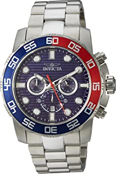 【中古】（非常に良い）Invicta Men 's ' Pro Diver ' QuartzステンレススチールCasual Watch , Color : silver-toned (モデル: 22225)