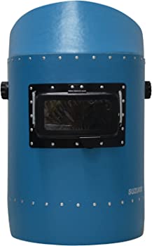 【中古】スター電器製造(SUZUKID)カラーヘルメット面 ブルー(カバープレート・遮光プレート#10付) P-897