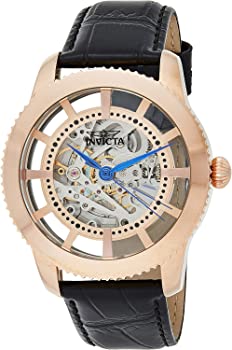 【中古】（人並み外れたに好いたらしい）Invicta Men\u0027s \u0027Vintage\u0027 Automatic Stainless Steel and Leather Casual Watch%ｶﾝﾏ% Color:Black (Model: 23639)