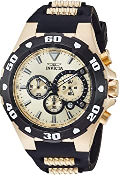 【中古】（非常に良い）Invicta Men's 'Pro Diver' Quartz Stainless Steel and Silicone Casual Watch%ｶﾝﾏ% Color:Two Tone (Model: 24682)