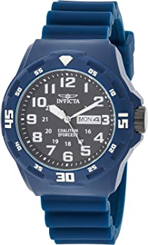 【中古】（人並み外れたに似つかわしい）Invicta Men \u0027s \u0027 Coalition Forces \u0027 Quartzステンレス鋼スチール写真and Silicone Casual Watch , Color : Blue ( Model : 25324?)