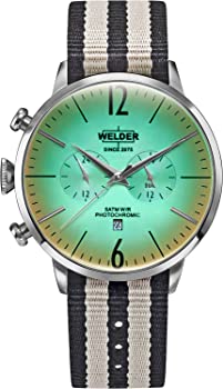 【中古】（人並み外れたに好いたらしい）溶接機MoodyストーンリバーシブルナイロンDual Time Watch with Date 45?粍