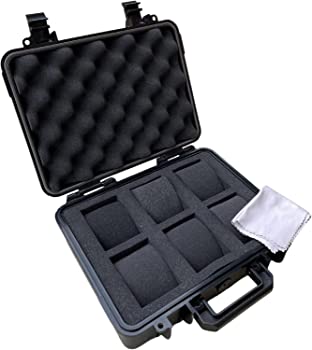 【中古】ModernGen 腕時計用ボックスケース 6本収納用 高耐久 プラスチック製 耐衝撃性 防水