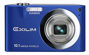 【中古】（人並み外れたに好いたらしい）CASIO デジタル写真機 EXILIM (エクシリム) ZOOM Z100 青色 EX-Z100BE