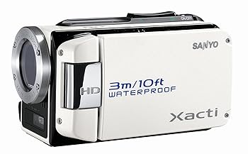 【中古】SANYO 高品位テレビ 雨合羽デジタルムービーカメラ Xacti (ザクティ) DMX-WH1 白いこと DMX-WH1(W)