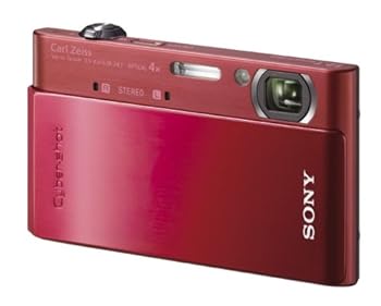 【中古】（人並み外れたに好いたらしい）SONY デジタル写真機 Cyber-Shot(サイバーショット) T900 (1210万絵素/光学x4/デジタルx8/赤いこと) DSC-T900/R