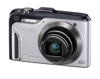 【中古】（人並み外れたに好いたらしい）CASIO デジタル写真機 EXILIM 1410万絵素 10倍 しろがね色 EX-H20GSR