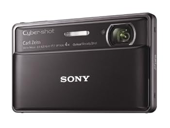 【中古】（人並み外れたに好いたらしい）SONY デジタル写真機 Cyber-Shot(サイバーショット) TX100V 1620万絵素CMOS 光学ｘ4 黒いこと DSC-TX100V/B