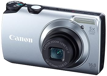 【中古】Canon デジタル写真機 PSA3300ISしろがね色 PSA3300IS(SL) 1600万絵素 光学5倍望遠レンズ 3.0型液晶