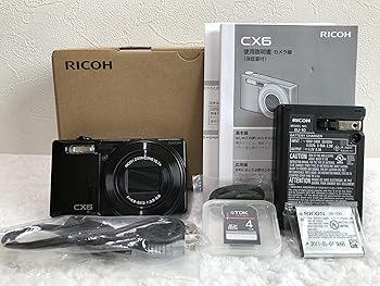【中古】RICOH デジタル写真機 CX6黒いこと CX6-BK