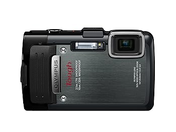 【中古】OLYMPUS デジタル写真機 STYLUS TG-830 1600万絵素 後ろ側素っ破抜き型CMOS 雨合羽動作10m 黒いこと TG-830 BLK