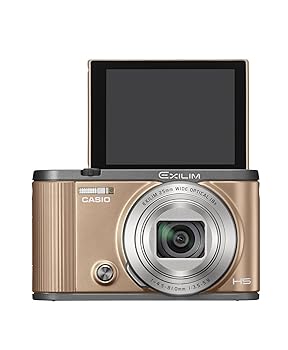【中古】（人並み外れたに似つかわしい）CASIO デジタル写真機 EXILIM EX-ZR1700GD 自分自身撮りチルト液晶 オートトランスファー役立つこと Wi-Fi/Bluetooth積み上げる ゴールド