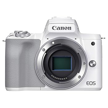 【中古】（人並み外れたに好いたらしい）Canon 鏡鑑受け答え一眼写真機 EOS Kiss M2 上半身 白いこと KISSM2WH-BODY