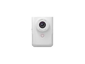 【中古】（人並み外れたに好いたらしい）Canon Vlog写真機 PowerShot V10 白いこと PSV10WH