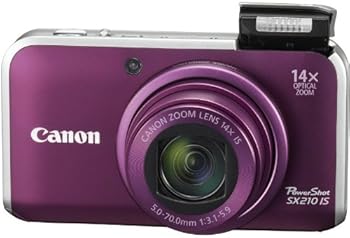 【中古】（人並み外れたに好いたらしい）Canon デジタル写真機 PowerShot SX210 IS パープル PSSX210IS(PR)