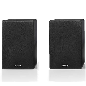【中古】(人並み外れたに好いたらしい)Denon SC-N10 ブックシェルフスピーカー | 2 x 65W | 勝ち取る歴のあるCEOLつづき物 | バスレフ界面 | 小っちゃいお座敷や家に至適 | 広広としたアンプリファイアーとレシー スピーカー-オーディオ