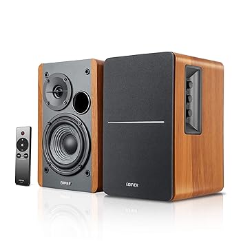 【中古】(非常に良い)Edifier R1280Ts アクティブブックシェルフスピーカーサブウーファー出力ポート，内蔵アンプ-4''ドライバ＆5 "ツイーター，定格出力42W，2ウェイ｜GoodLifeStore
