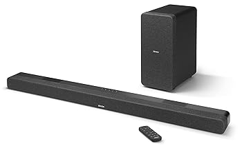 【中古】デノン 響き赤ちょうちん Dolby Atmosイネーブルドスピーカー内蔵 ワイヤレスサブウーハー 3.1.2ch DHT-S517K 黒いこと