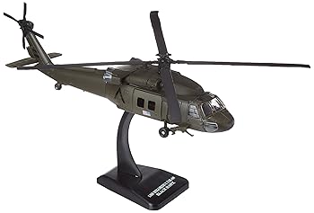 【中古】NewRay 1:60 DIE-CAST Sikorsky UH-60 Black Hawk Helicopter Green Color Model COLLECTION｜GoodLifeStore
